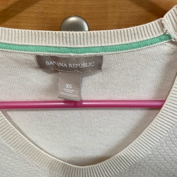 Banana republic cream scoop neck textured sweater XS - Picture 2 of 4